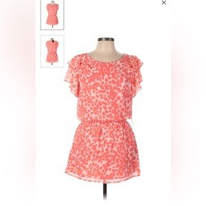 NWT BCBGMAXAZRIA Shadow Leaf Mini Dress Size L Retail $220